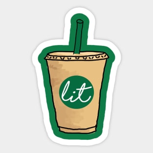 Lit Coffee Sticker